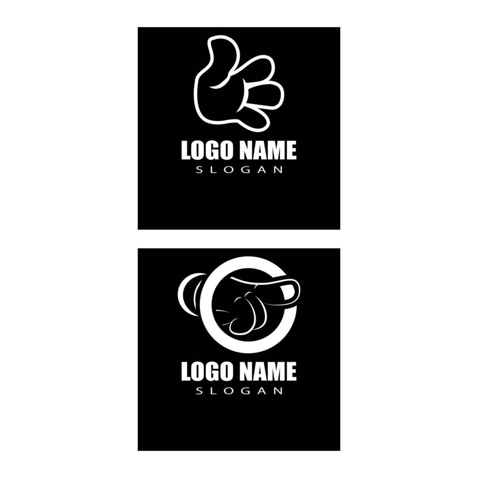 Vector Cartoon Hand Sign. Comics Clip art