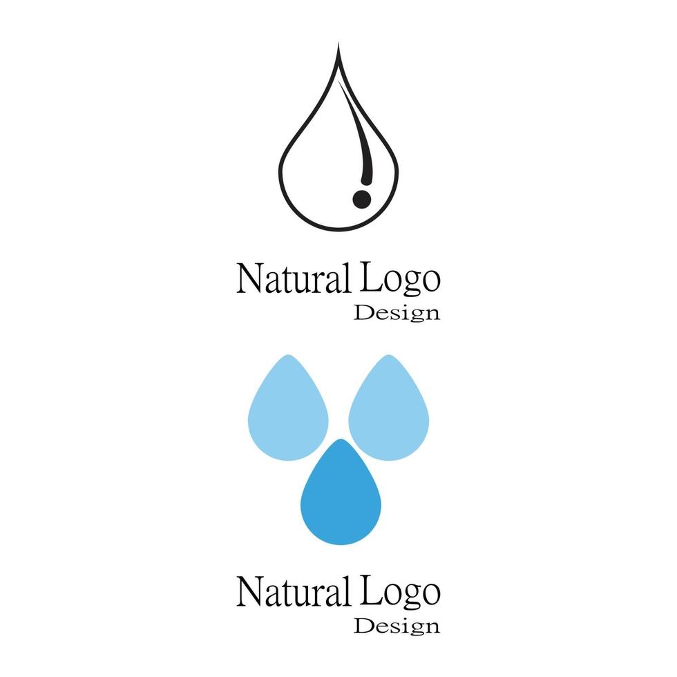 Water drop Logo Template vector illustration design