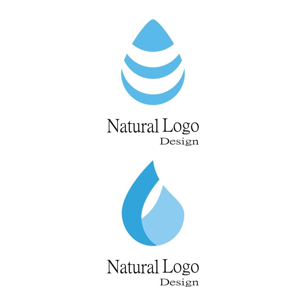 Water drop Logo Template vector illustration design