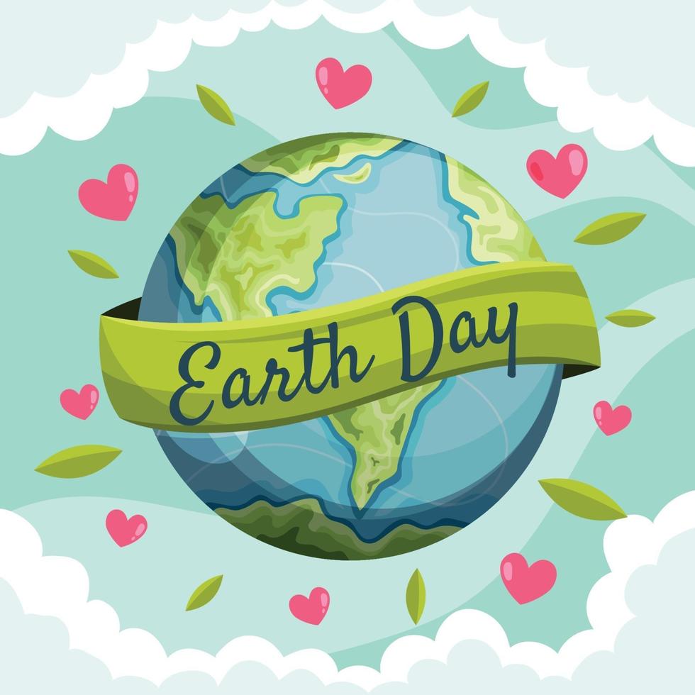 Happy Earth Day Concept vector