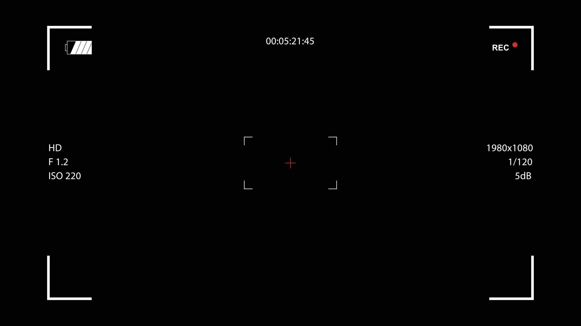 Camera recording viewfinder black free vector template 2272265 Vector