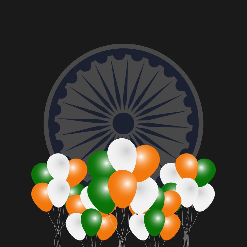 ilustración del feliz día de la república de india vector