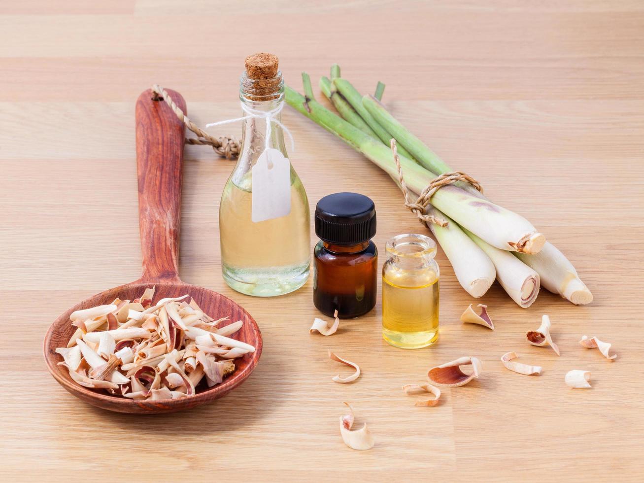 Lemongrass essential oil for alternative therapy photo