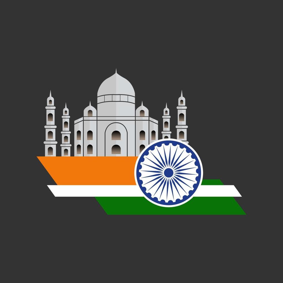 ilustración del feliz día de la república de india vector