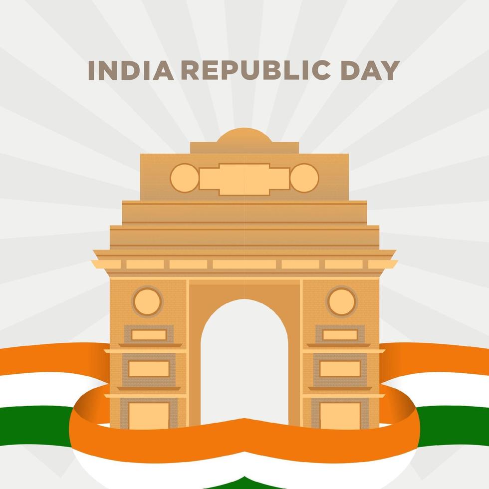 Illustration of Happy India Republic day vector