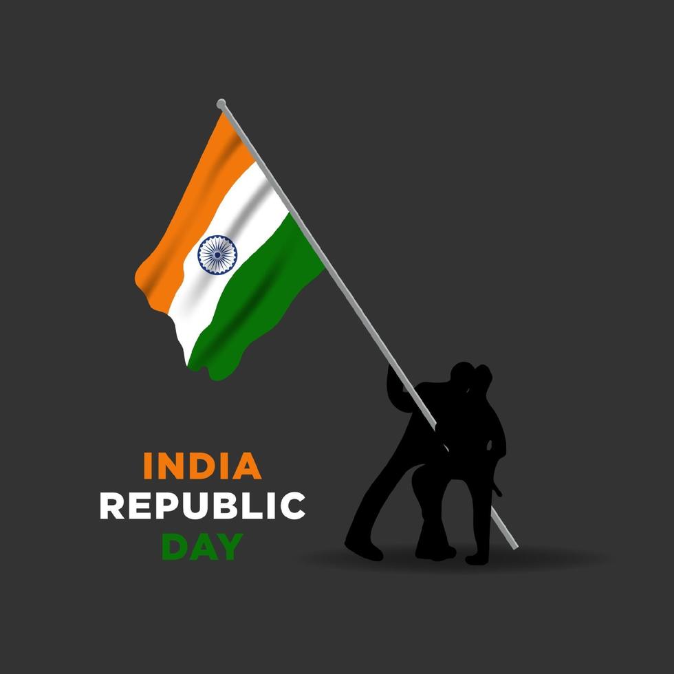 Illustration of Happy India Republic day vector