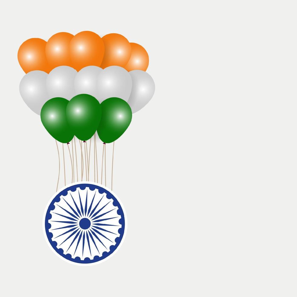 ilustración del feliz día de la república de india vector