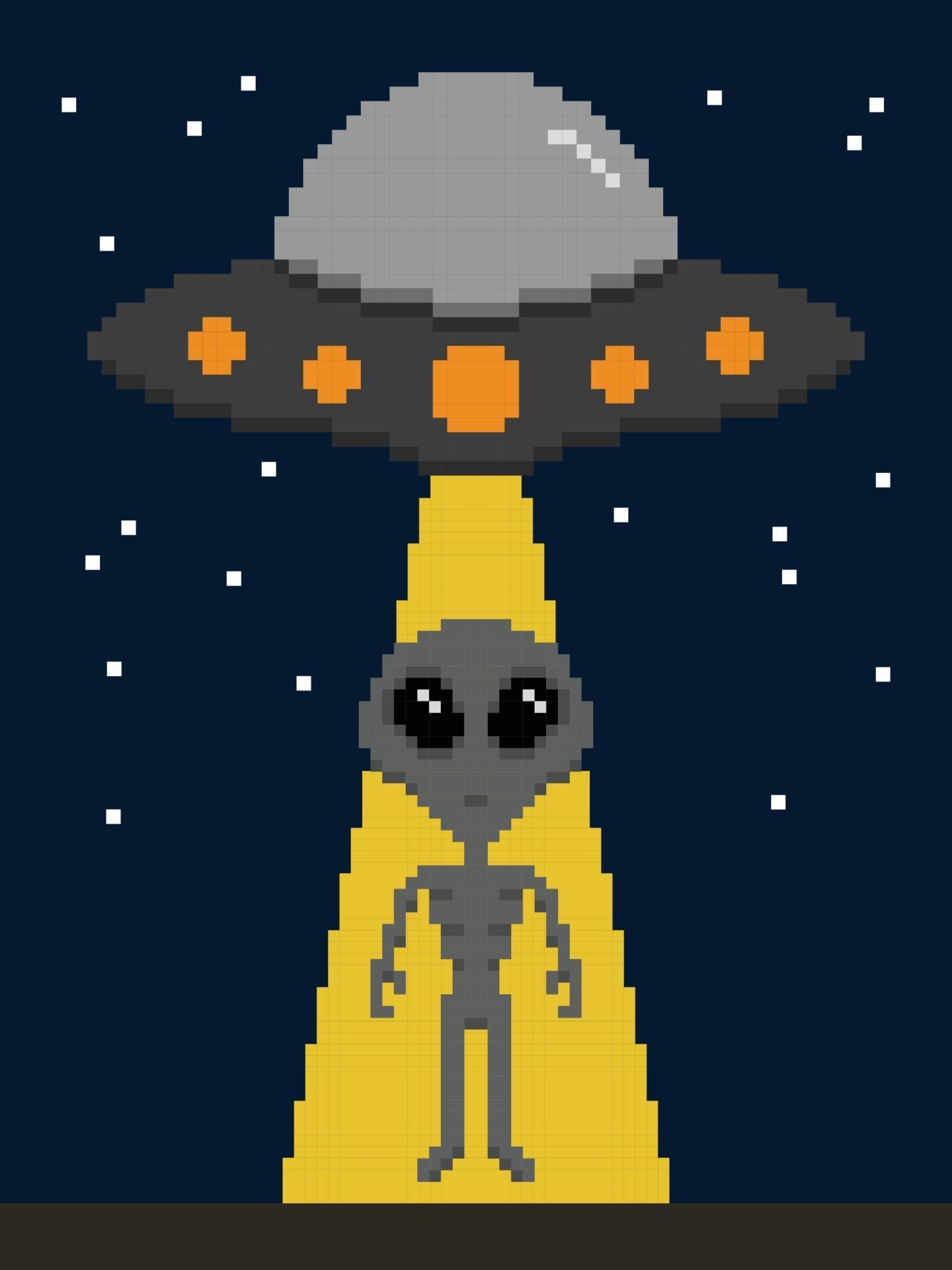 Pixel art alien invasion on earth 2272724 Vector Art at Vecteezy