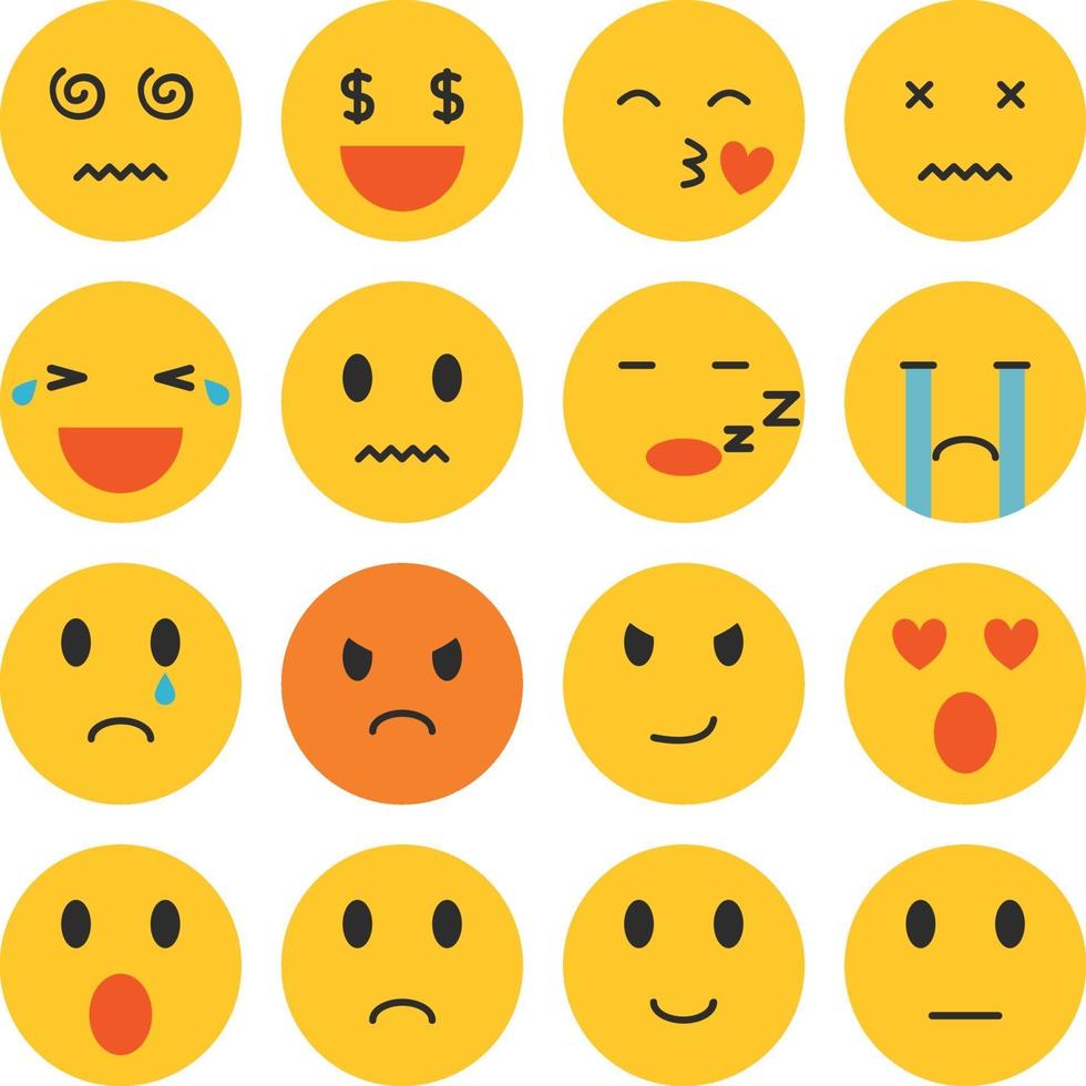 conjunto de emoji vector