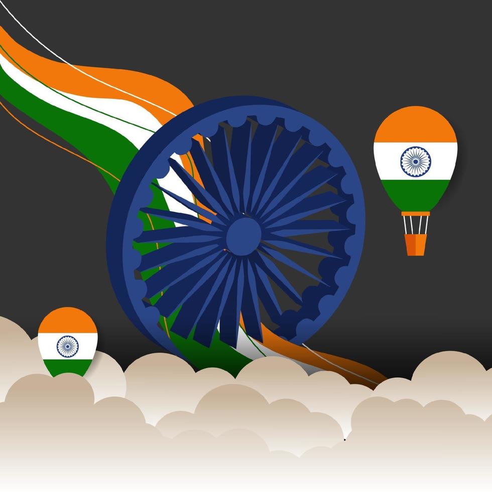 Illustration of Happy India Republic day vector