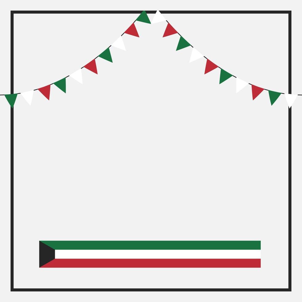 Celebration of Kuwait national day vector