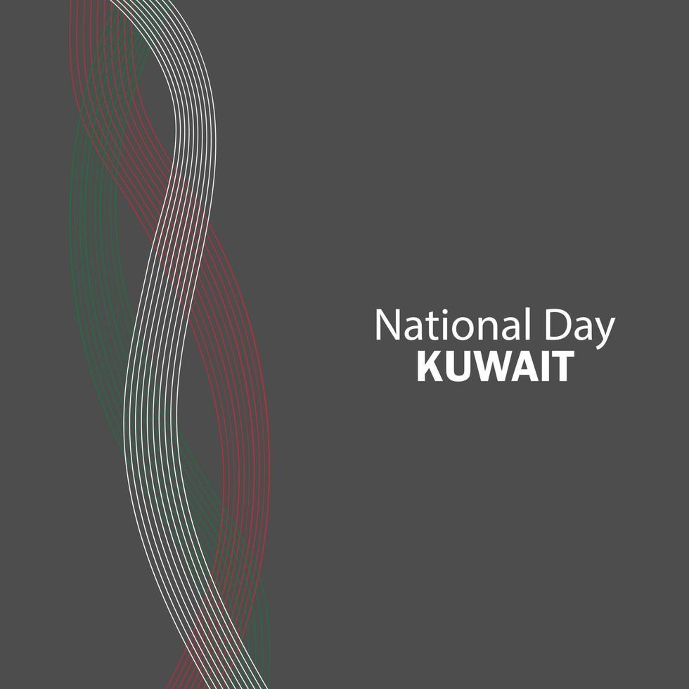 Celebration of Kuwait's national day vector