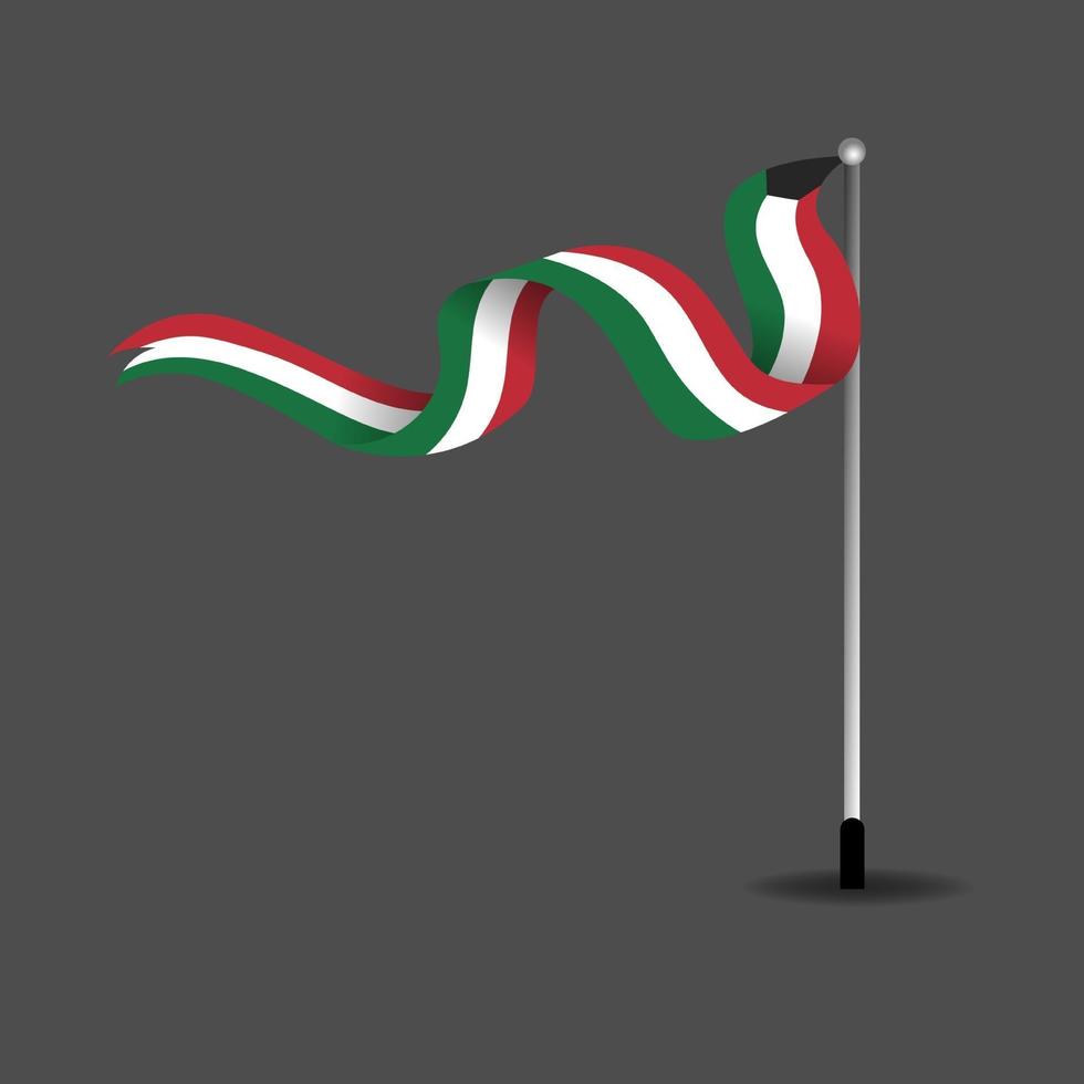 Celebration of Kuwait's national day vector