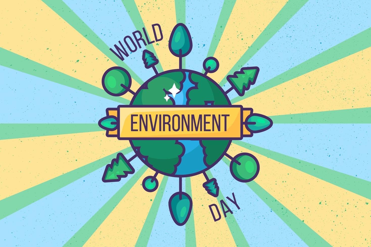 World Environment Day Poster Background Or Card 2272995 Vector Art At Vecteezy