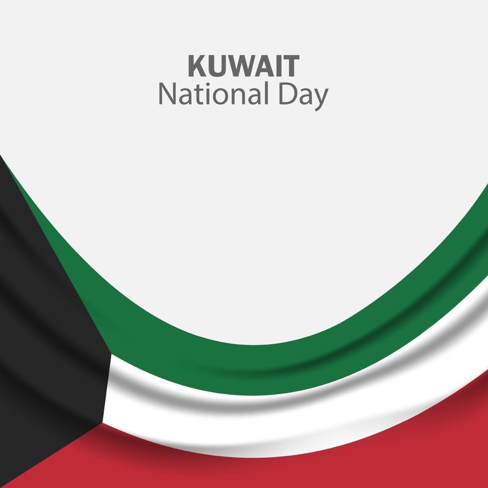 Celebration of Kuwait national day vector