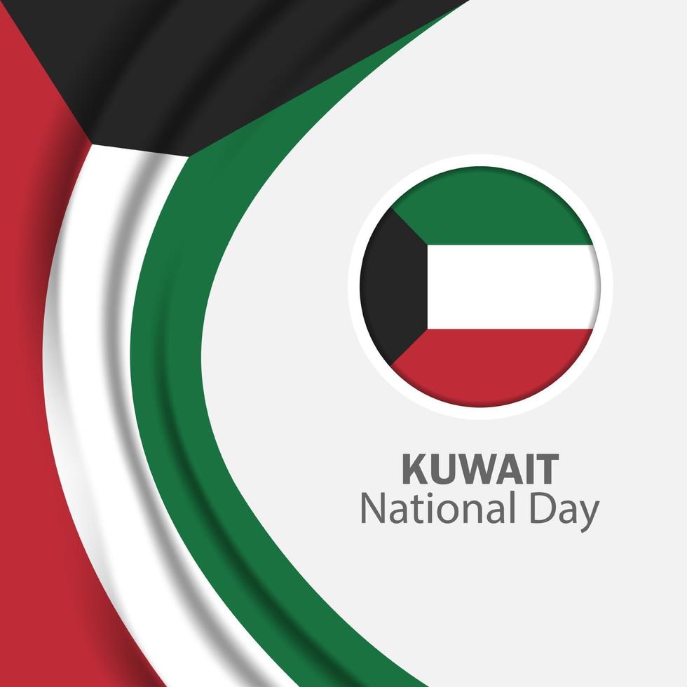 celebración del día nacional de kuwait vector