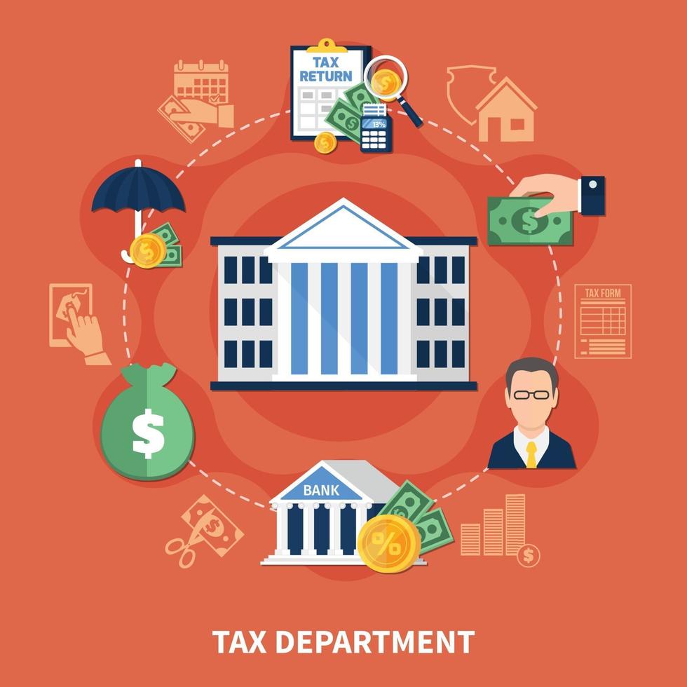 Tax Department Round Composition vector