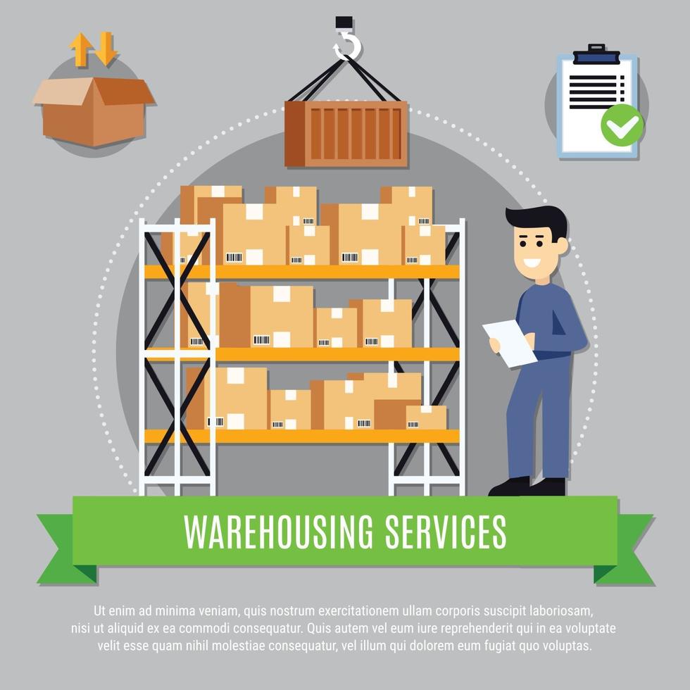 Warehouse Services Composition vector