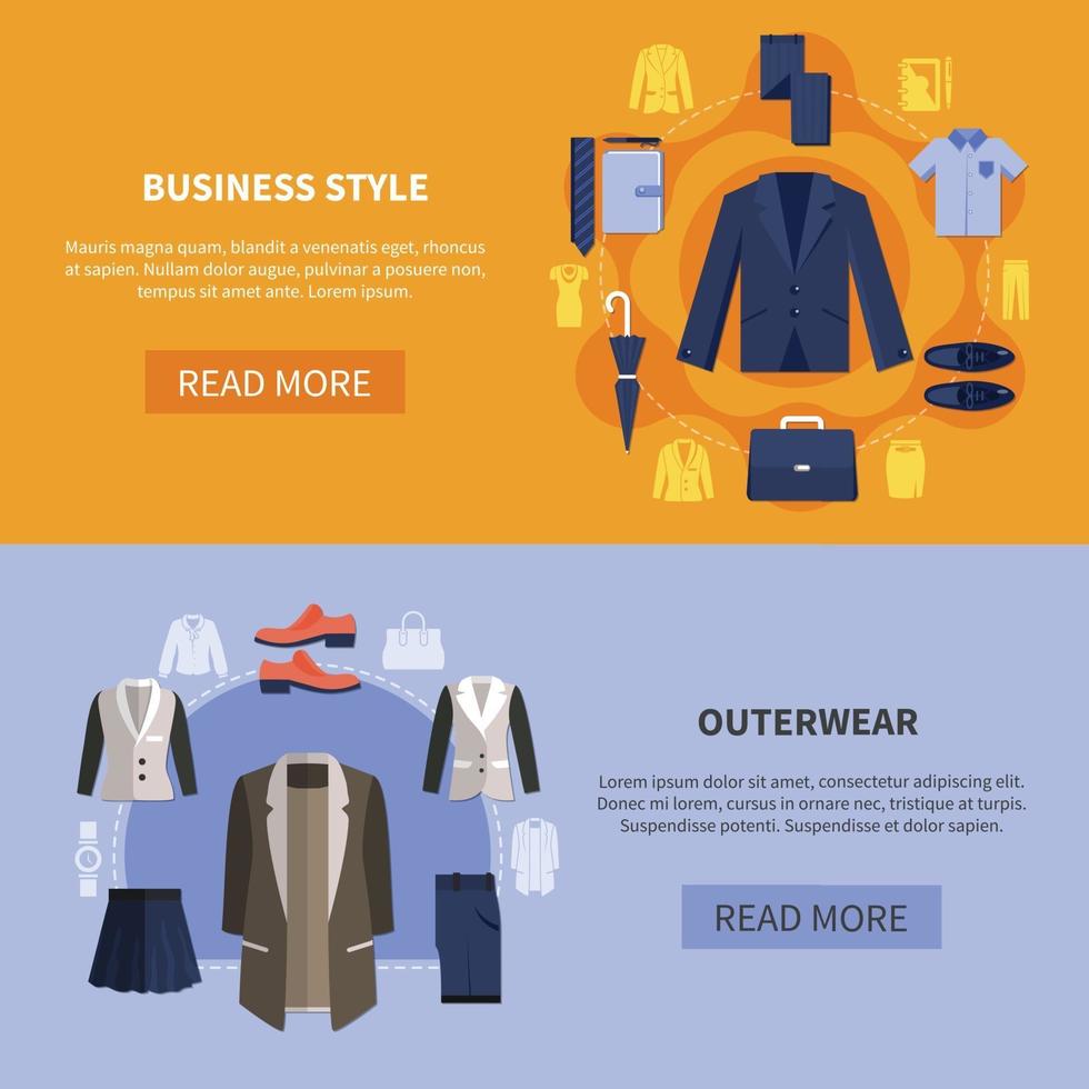 Clothes Banner Set vector