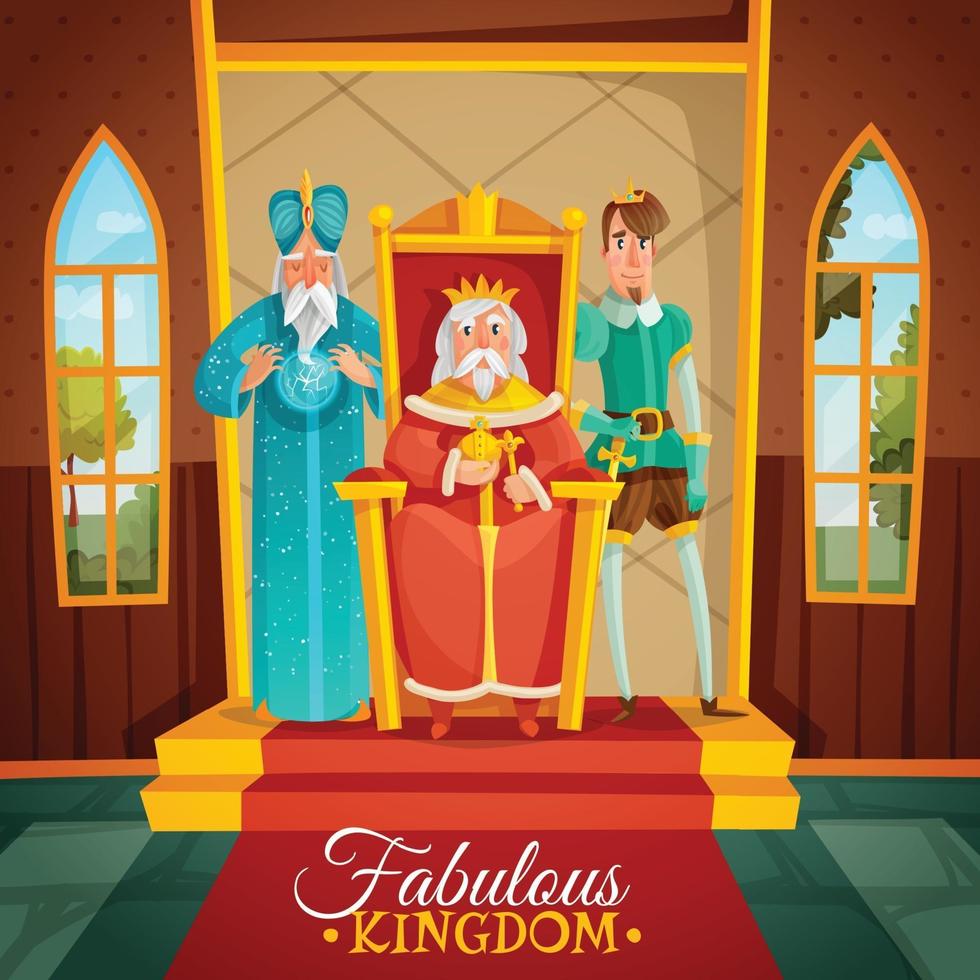 Fabulous Kingdom Cartoon Illustration Vector Illustration