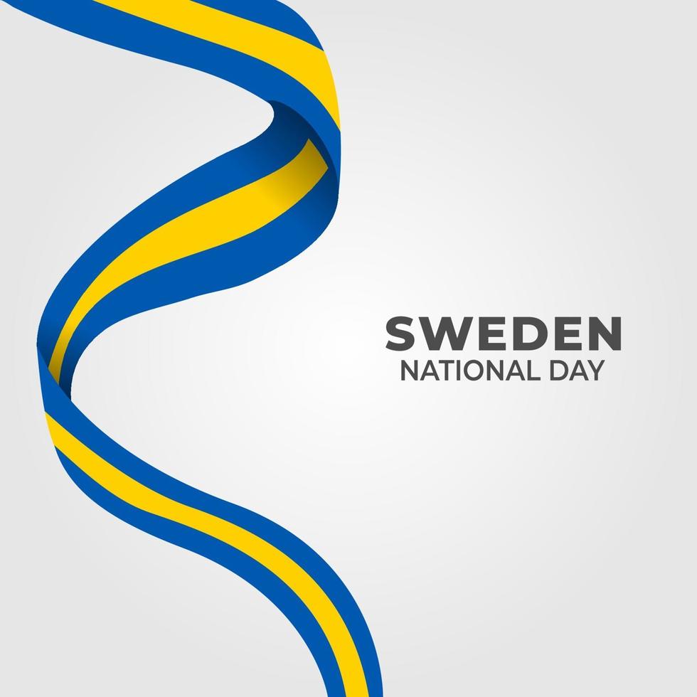 Vector illustration of sweden independence day.  Sweden National Day. vector illustration