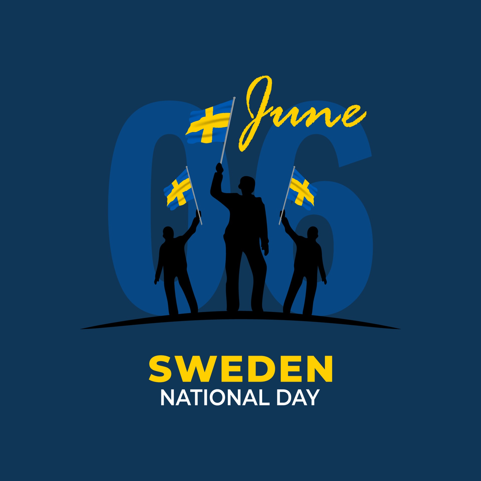 Flag of Sweden, June 6, National Day of Sweden, Kingdom of Sweden
