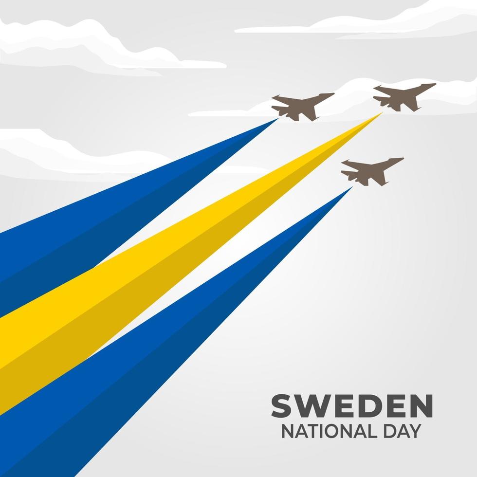 Vector illustration of sweden independence day.  Sweden National Day. vector illustration