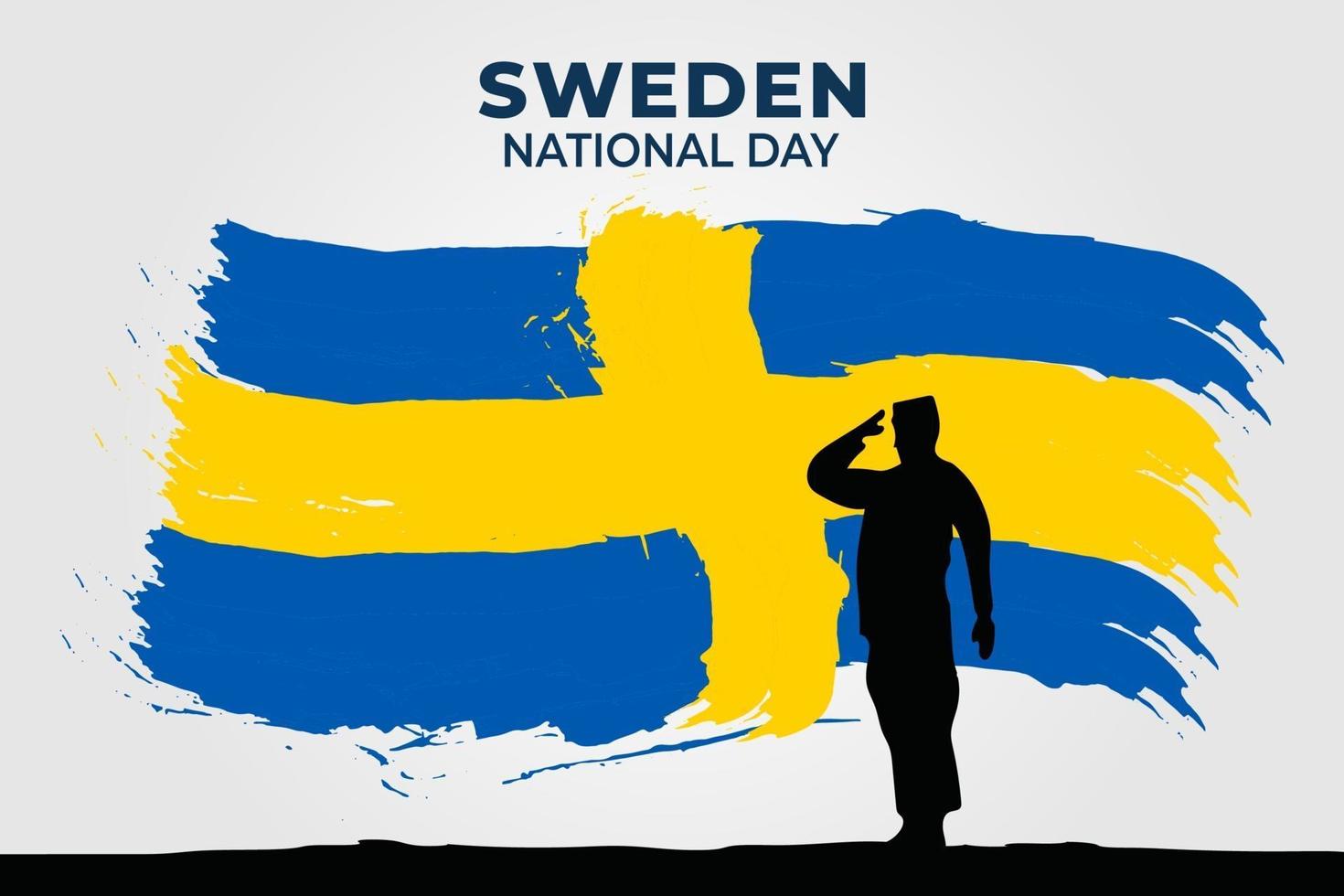 Vector illustration of Sweden National Day