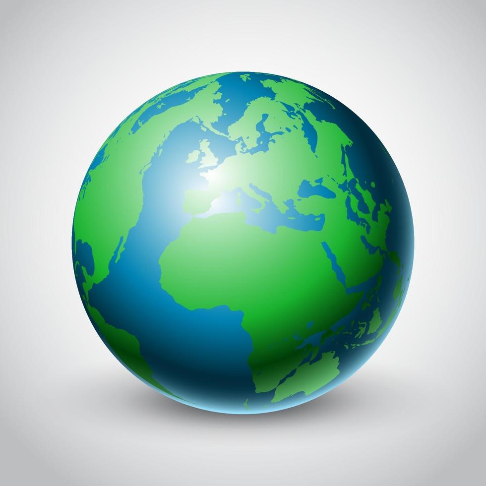 Background with world globe design vector