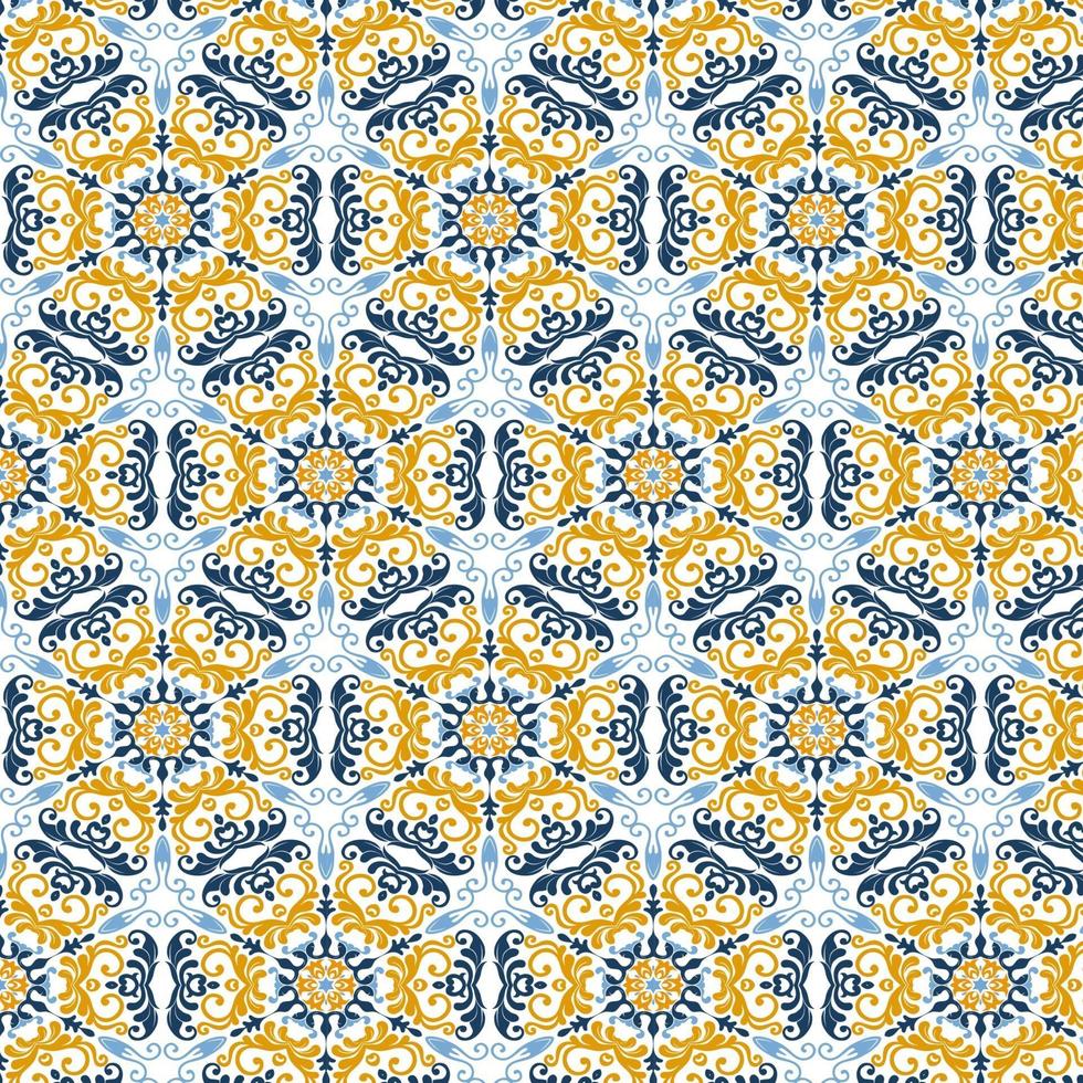 Abstract pattern background with a Moroccan themed design vector