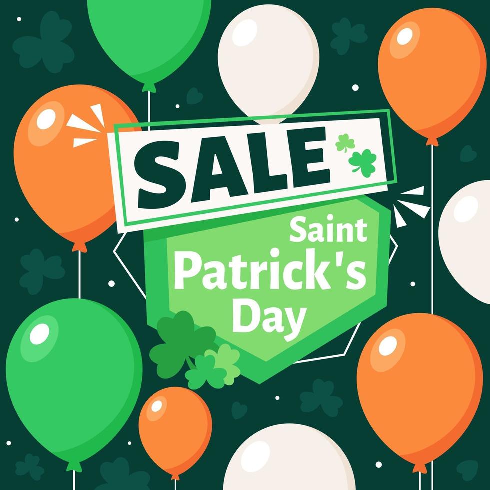 St. Patrick's Day sale. Vector illustration