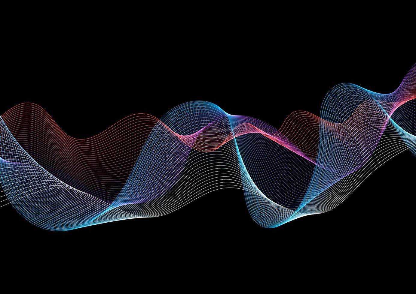 Abstract background with a flowing lines design vector