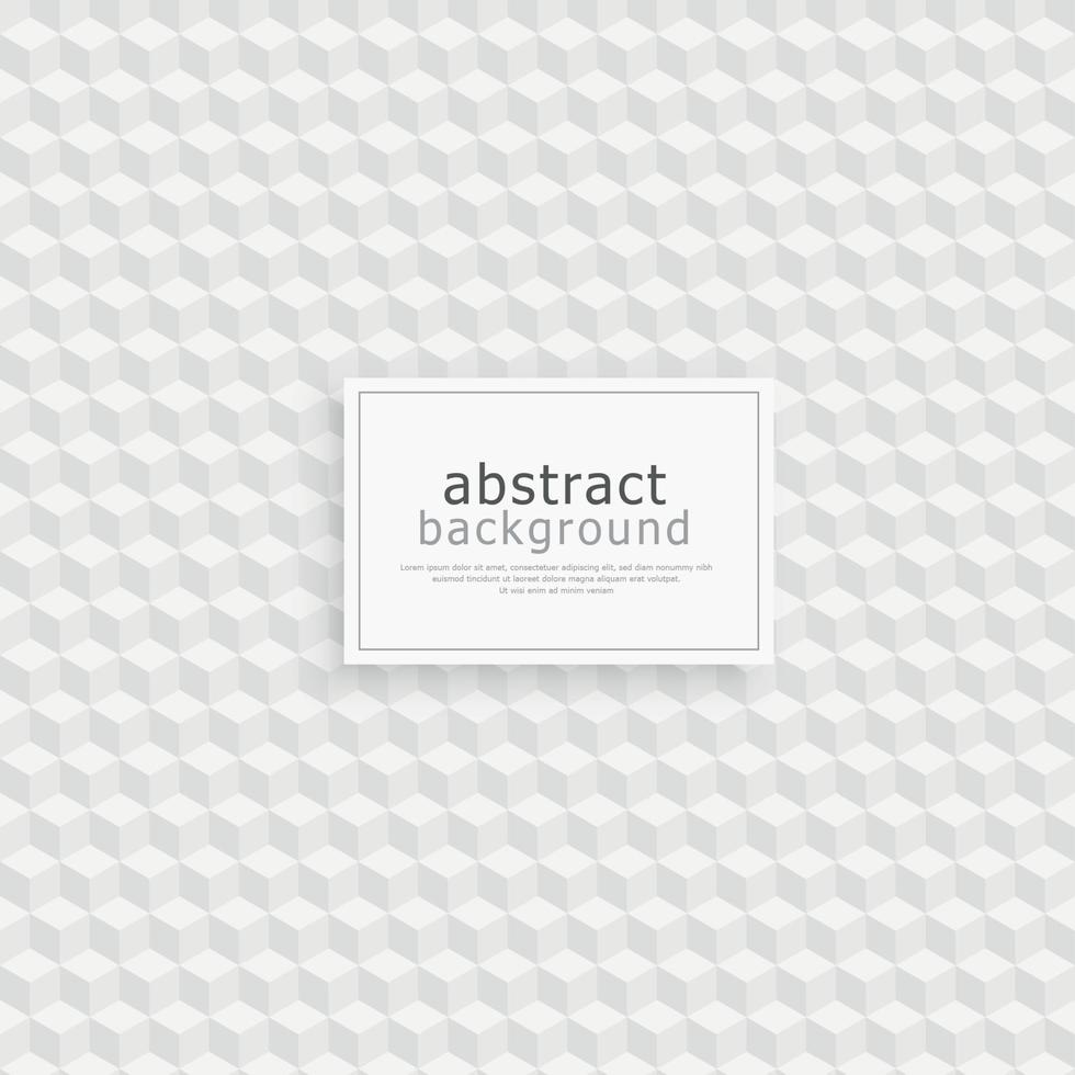Abstract pattern background texture, many identical cubes, place for text - Vector