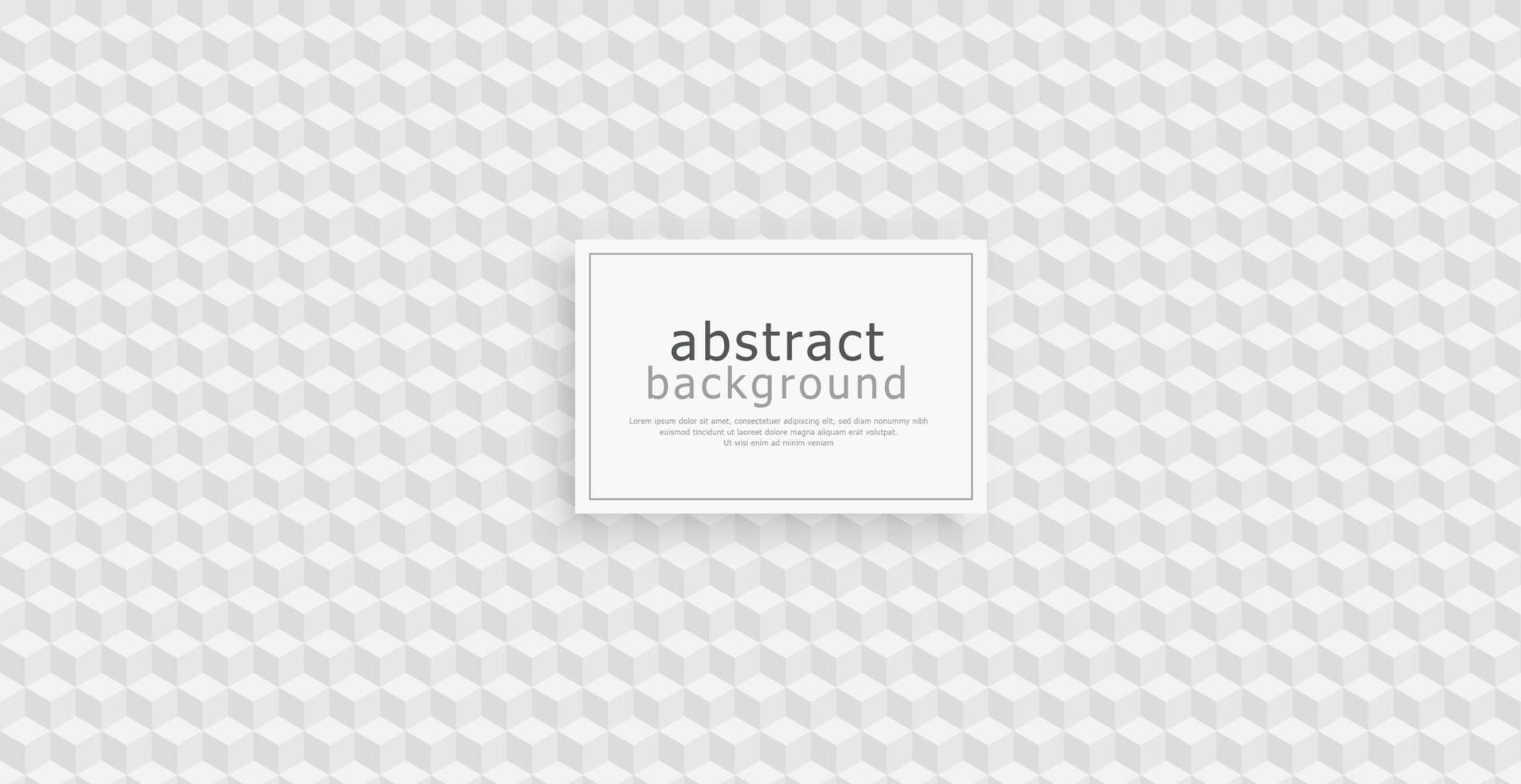 Abstract pattern background texture, many identical cubes, place for text - Vector