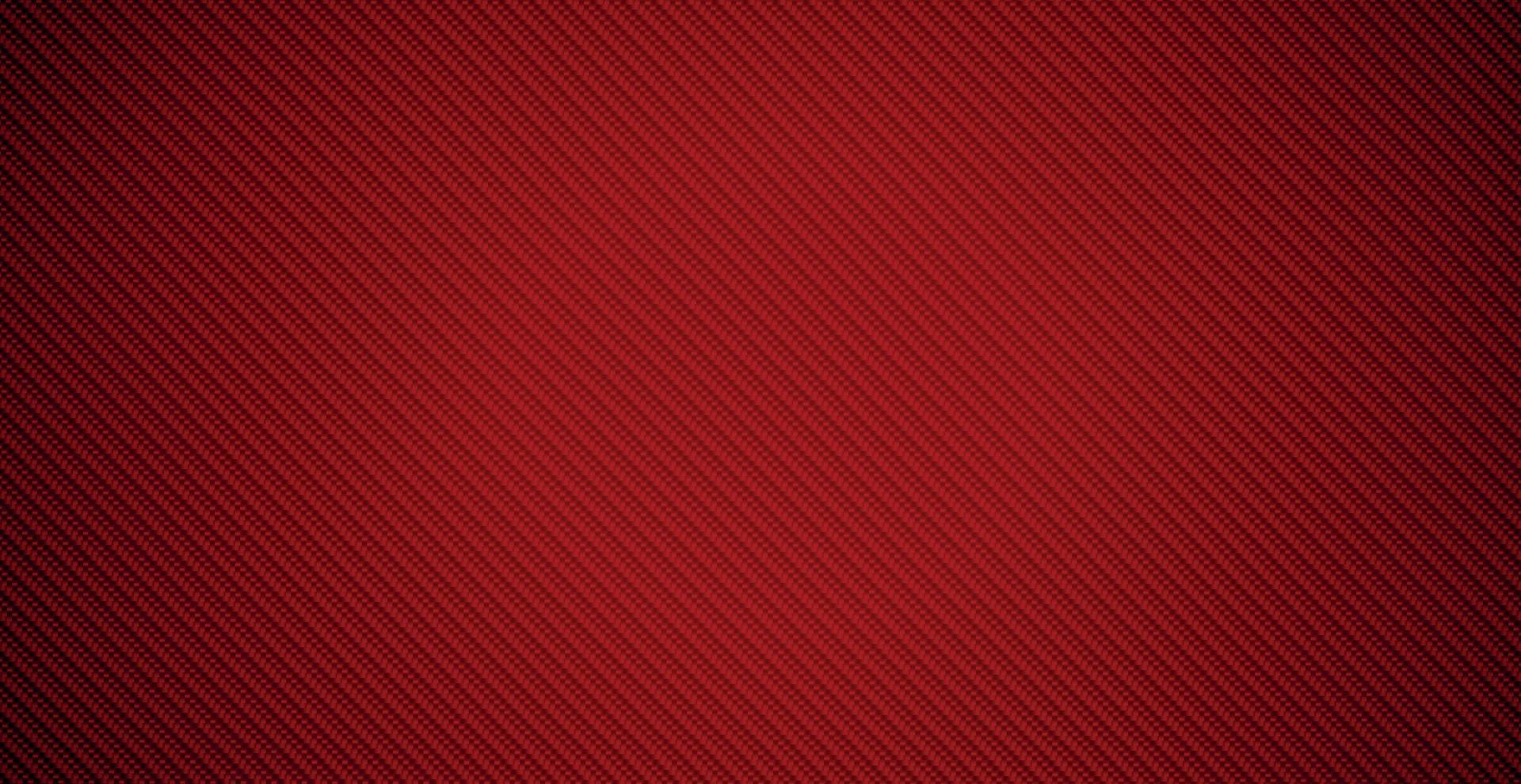Realistic background texture of red carbon fiber - Vector illustration