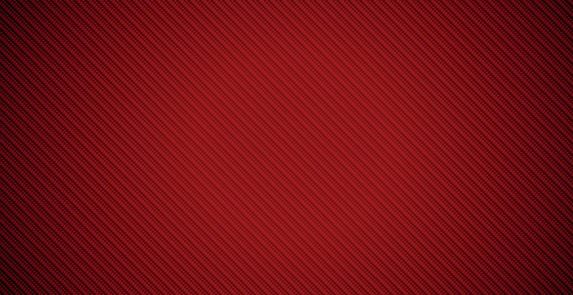 Realistic background texture of red carbon fiber - Vector illustration