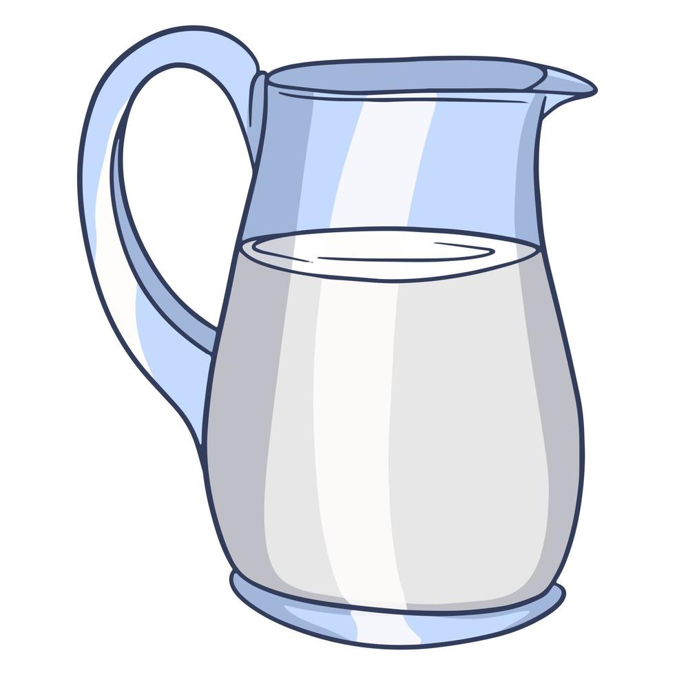 A jug of milk. Milk products vector