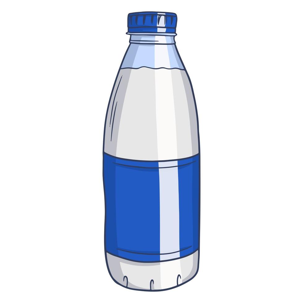 Milk bottle isolated vector