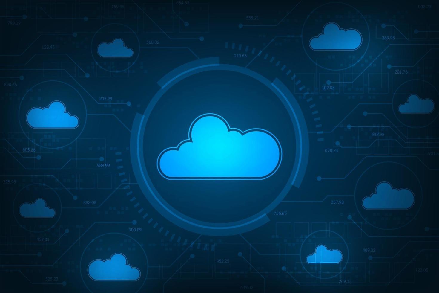 Linked data upload network interface. vector