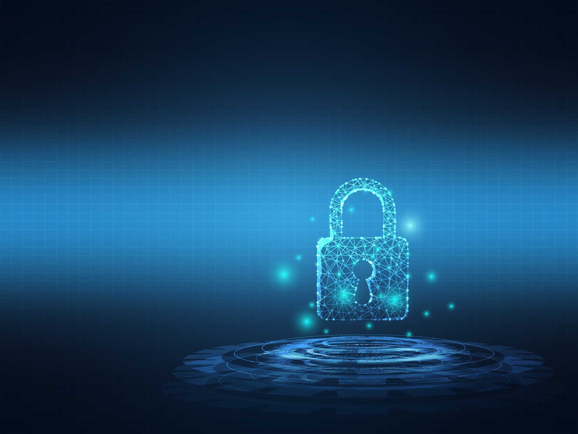 network technology key lock with wire low poly background 2275403