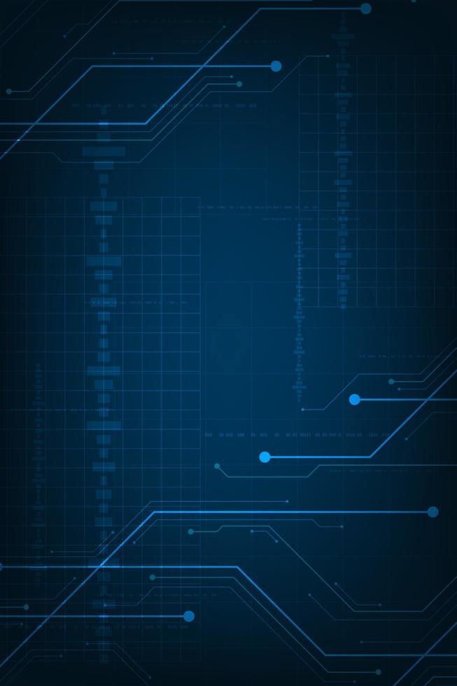 antecedentes tecnológicos en el concepto de circuitos. vector