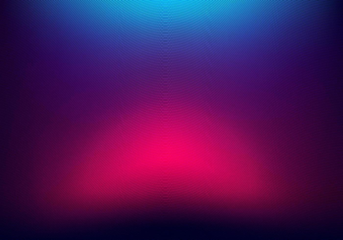 Abstract blurred background blue and pink neon gradient color with wave line texture. vector