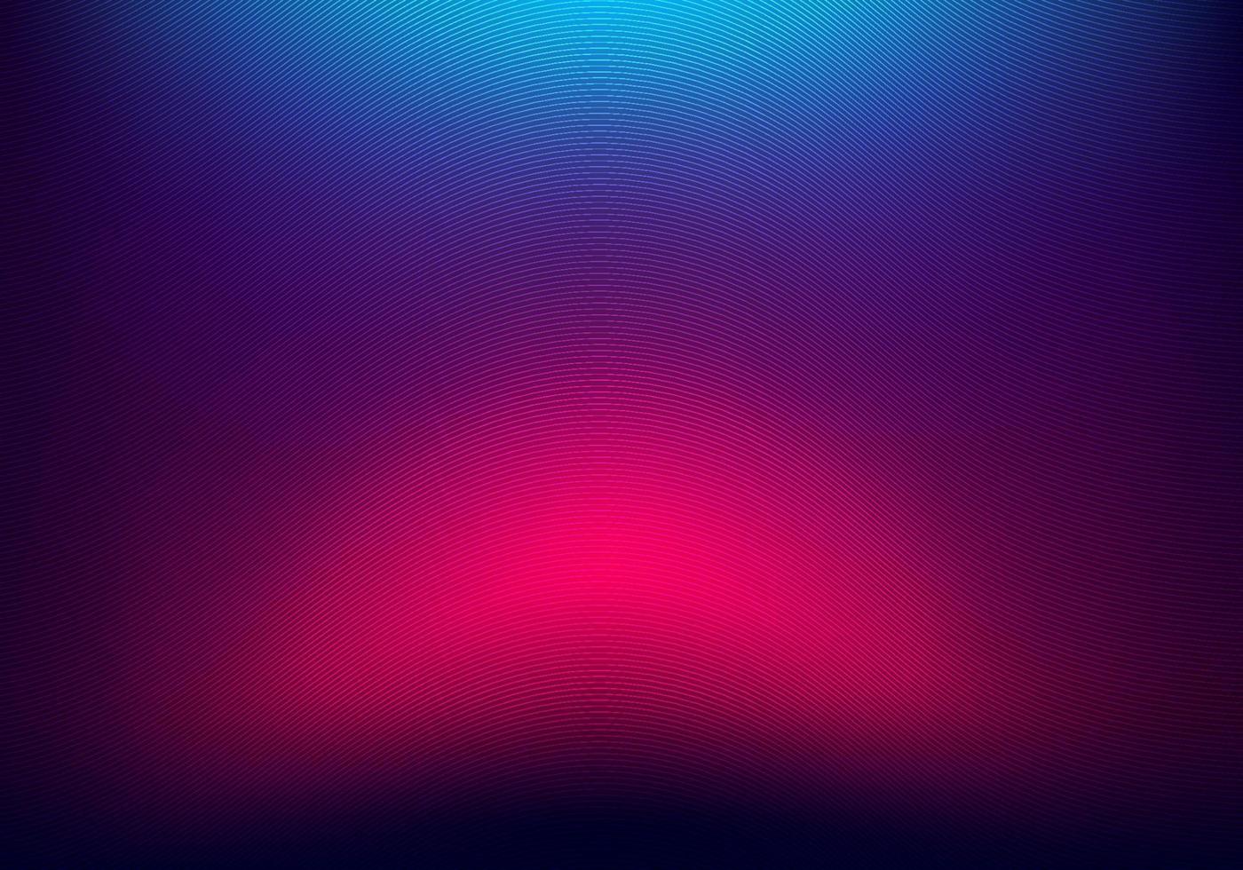 Abstract blurred background blue and pink neon gradient color with wave line texture. vector