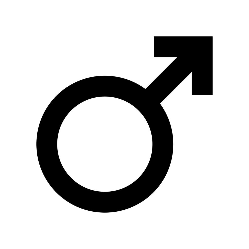 Simple illustration of Mars symbol Concept of gender symbols vector