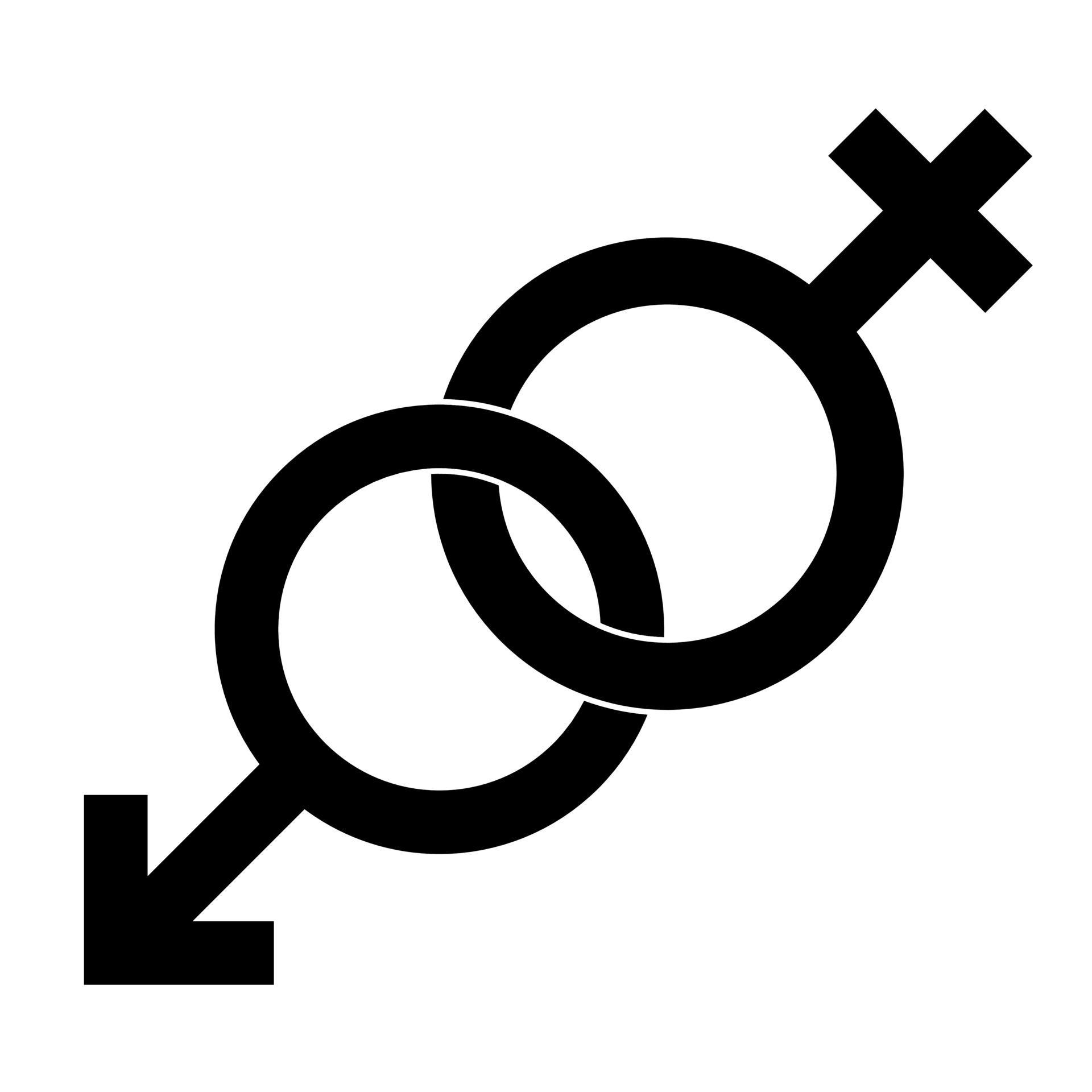 Simple illustration of Mars and Venus symbol Concept of gender symbols