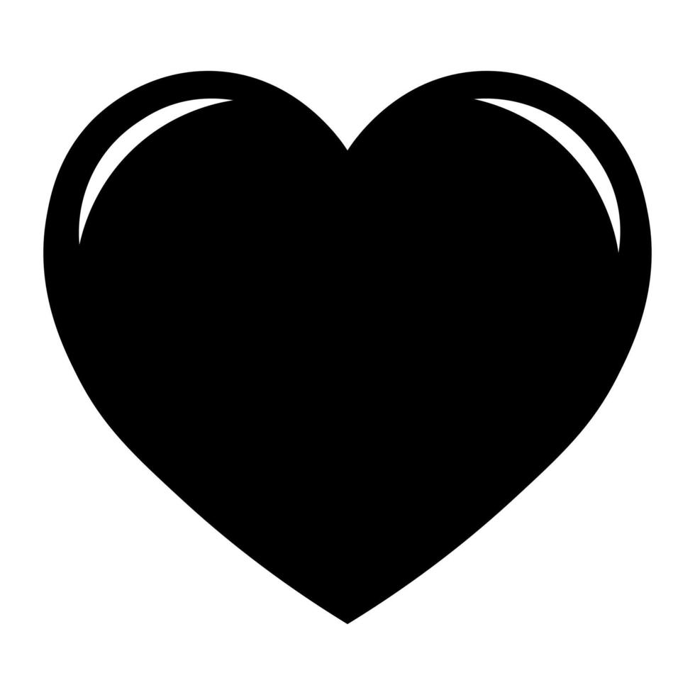 Simple illustration of heart icon for St. Valentines Day vector