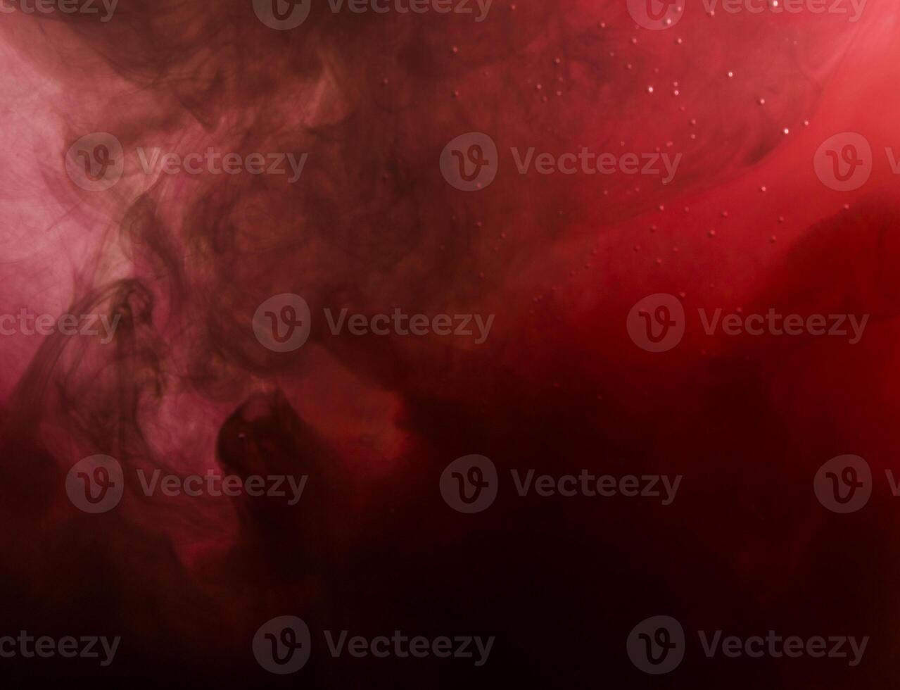 Dense red cloud smoke water photo
