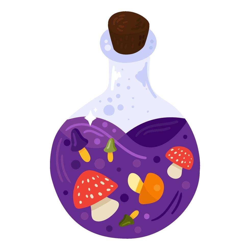 Witchcraft potion color icon vector