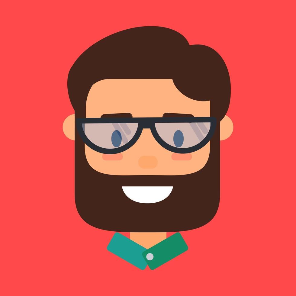 Bearded Man Avatar Icon Graphic by nangkonostudio · Creative Fabrica