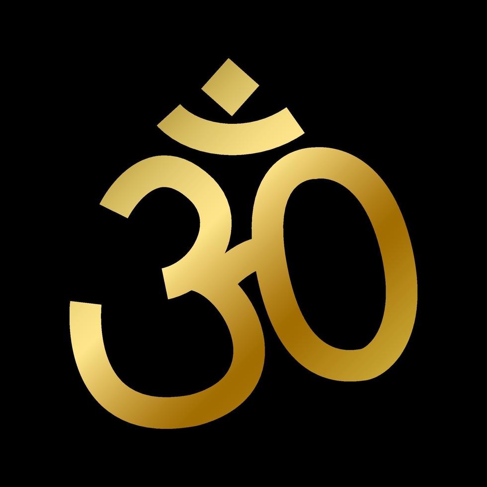hinduismo fe símbolo aislado religión hindú signo vector